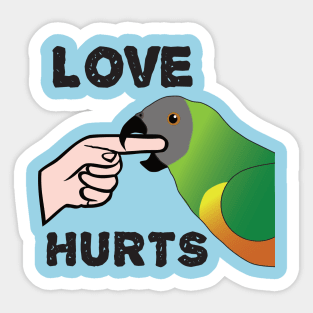 Love Hurts - Senegal Parrot Sticker